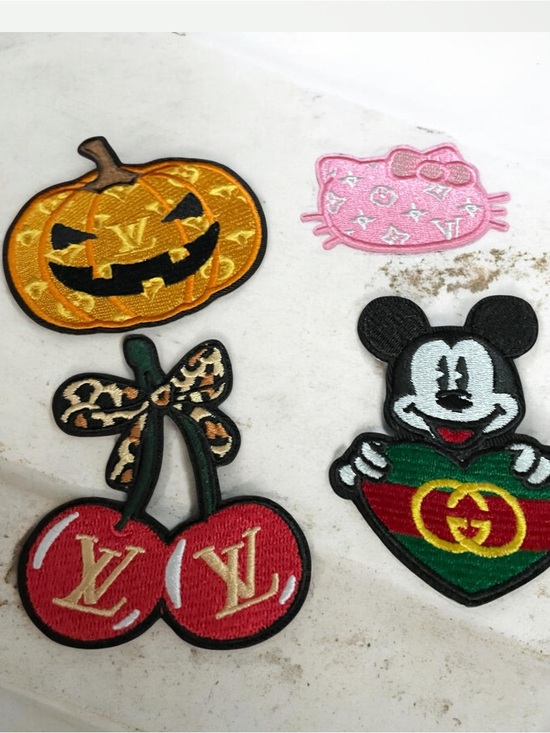 Accessories - Designer Logo iron on patches set of 4